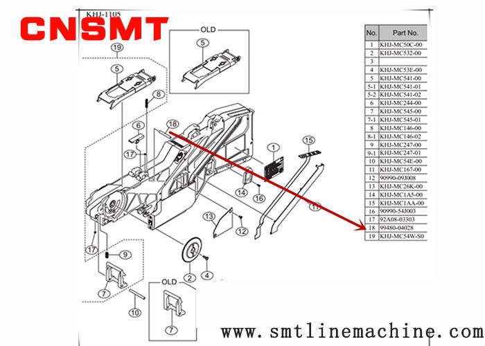 CNSMT 99480-04028 SS 32MM electric FeEDER back-end pin Yamaha KHJ-MC244-00 pin